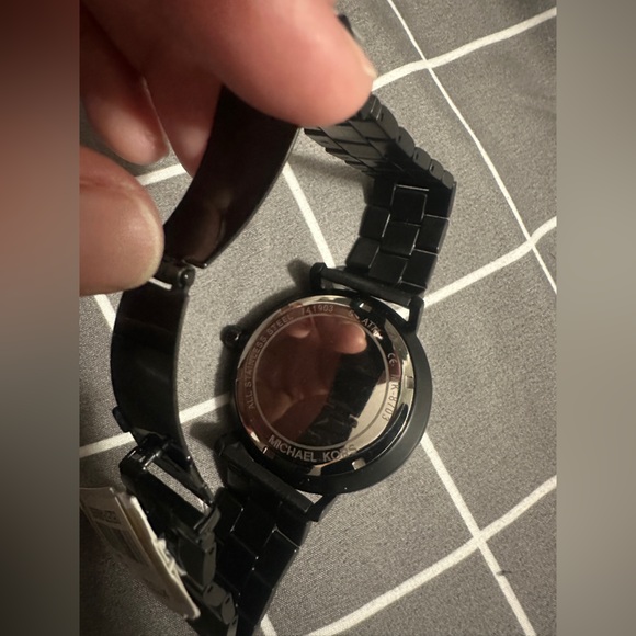 Michael Kors Black and Gold Watch - Picture 4 of 7